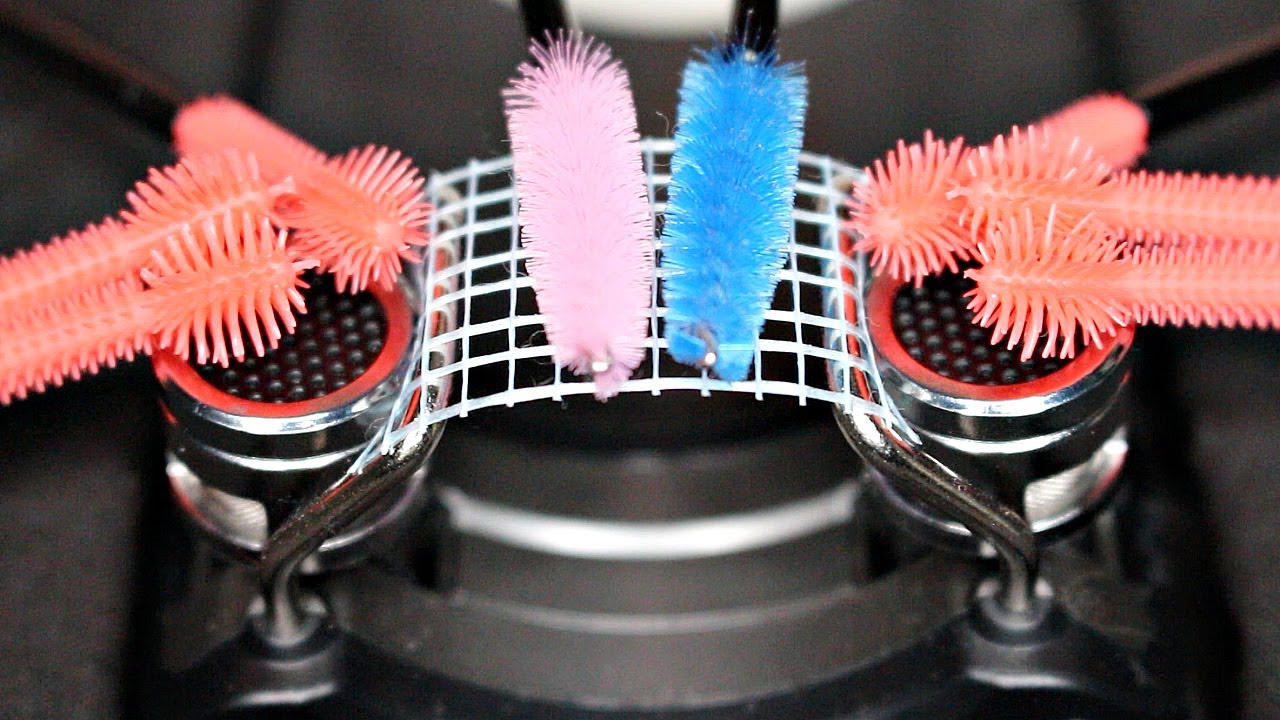 ASMR Very Close up Tascam Brushing, Mascara Wands, Spoolies (No Talking)