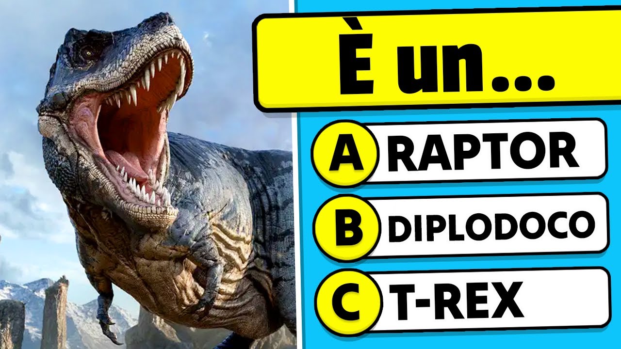 CHE DINOSAURO È QUELLO? 🦖🌋✅ | 32 domande di cultura generale sui dinosauri