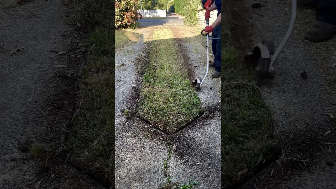 Sharp blades equal clean fades #shorts #lawncare #tools #gardening #satisfying #asmr