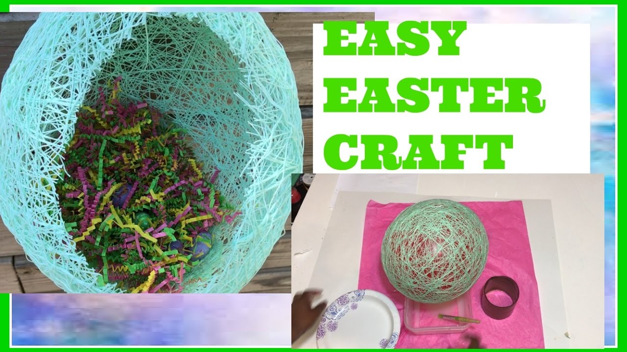 Diy String Easter Basket Easy & Cheap