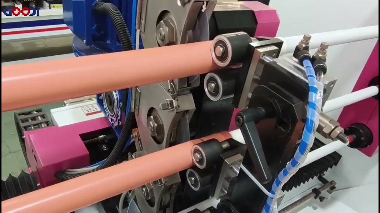 Máquina cortadora de cinta adhesiva médica/quirúrgica de seis ejes para la fabricación de vendajes