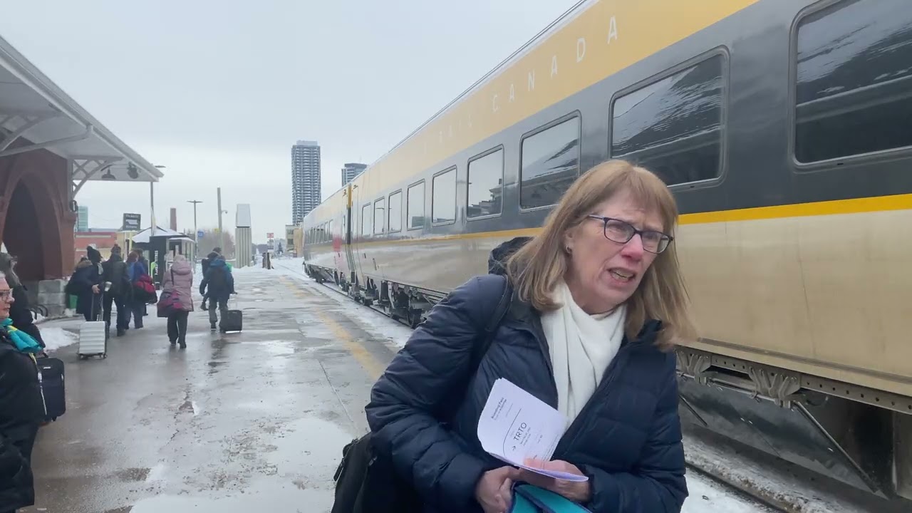 Via 84 99 minutes delay in Kitchener and vai 84 got pizza and vai with 2322 and cn train 