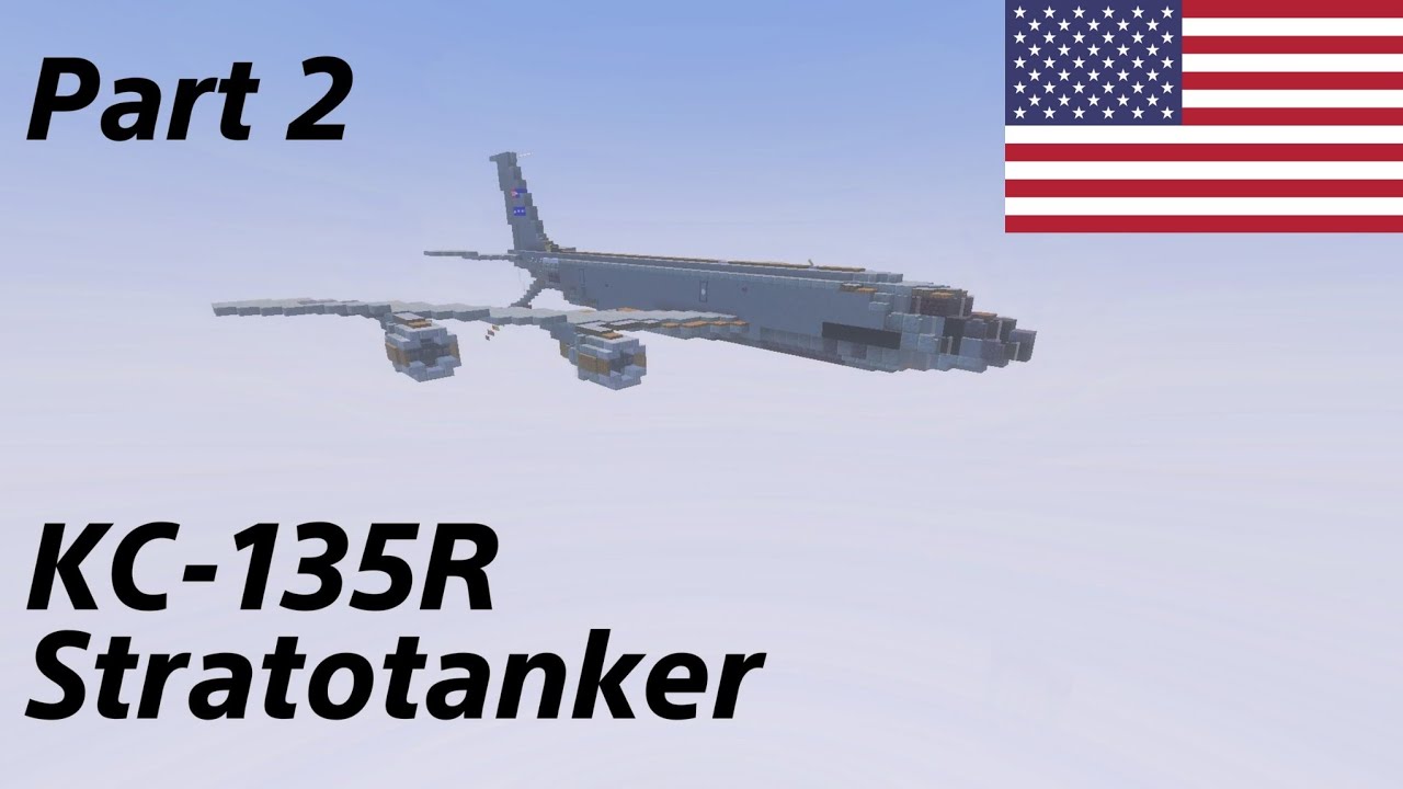 How To Build The KC-135R Stratotanker In Minecraft  (1.5:1)Part 2