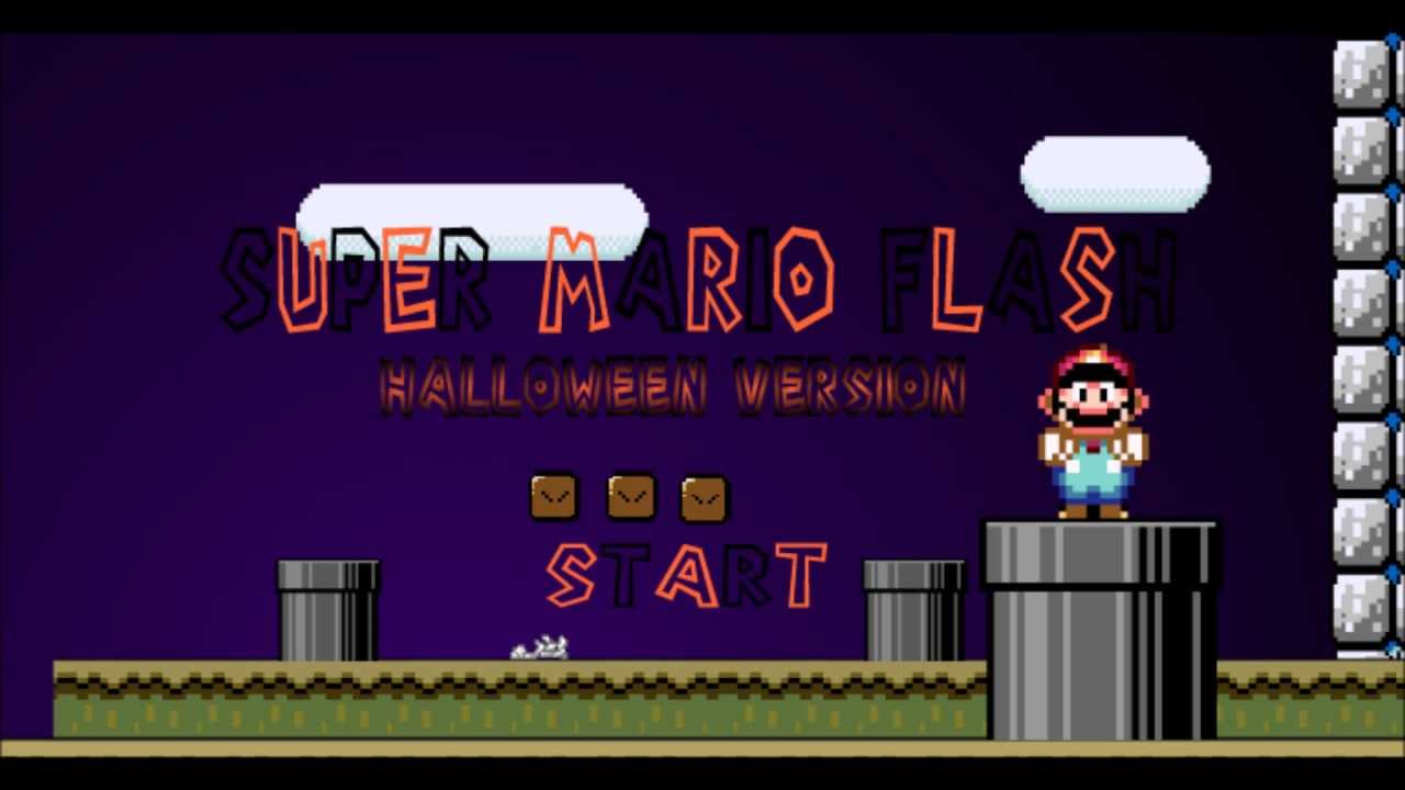 Super Mario Flash Halloween Version Music - Haunted Valley