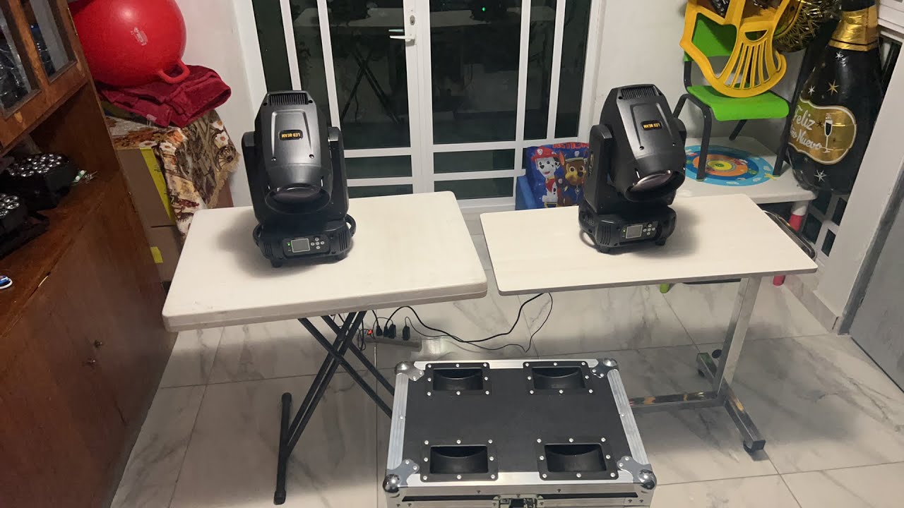 2 piezas Cabezas Roboticas Beam *150W 💡 REALES* ⚡️ + Gobos + prisma + 2 Prismas + Alberto Oaxaca
