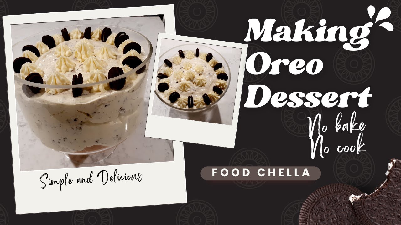 Oreo Dessert Recipes | Cookie and Cream Dessert | Make ahead gelatin-free  dessert by 