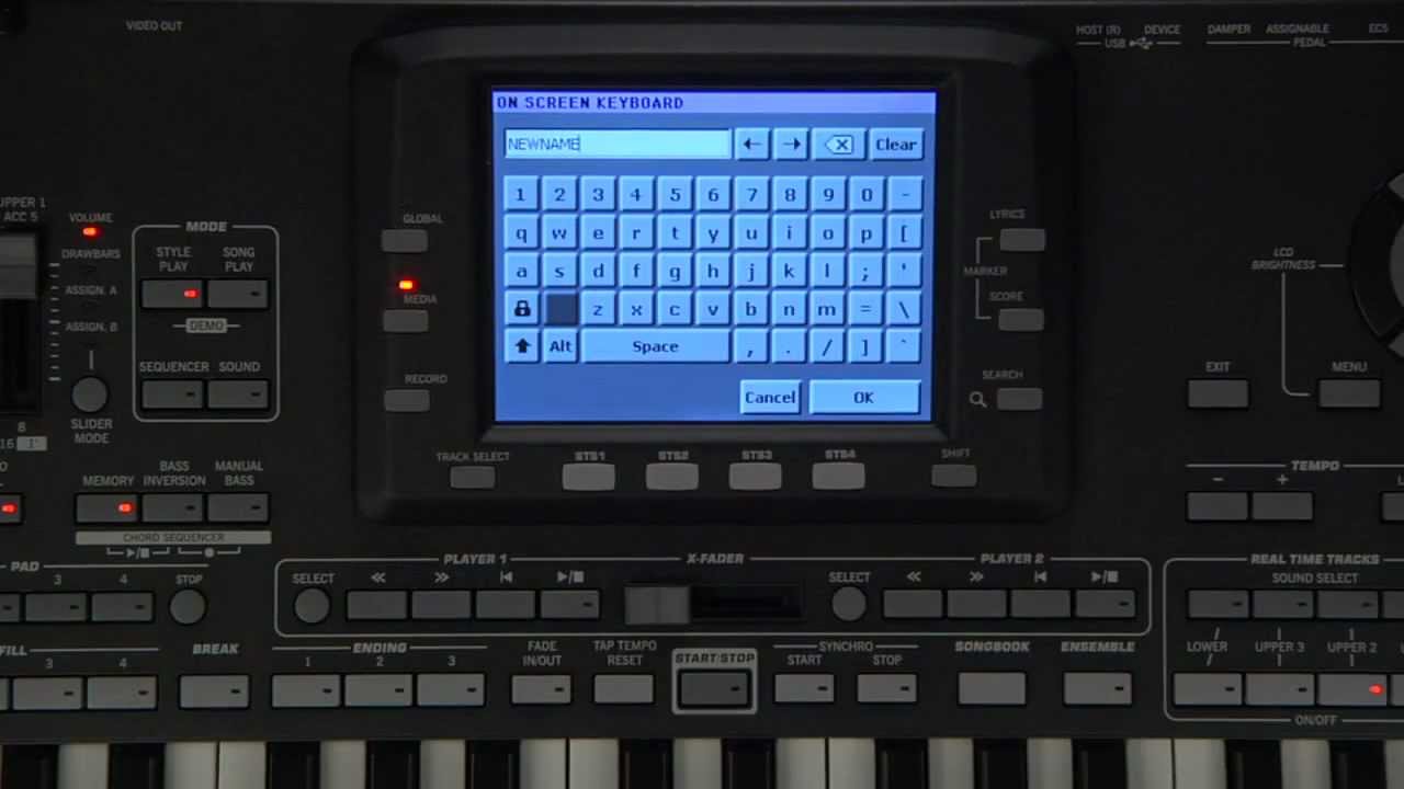 Korg Pa3X Video Manual Part 8- Global & Media