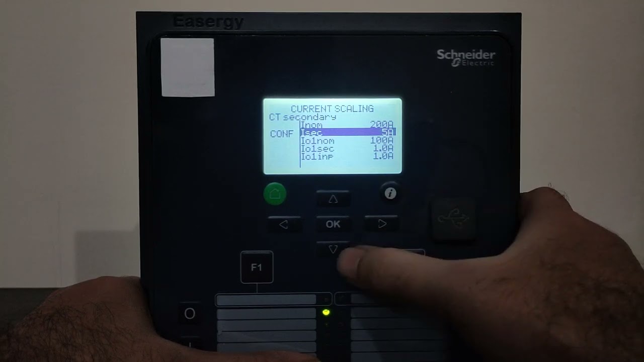 CT VT settings via HMI in P3 relay | Hindi