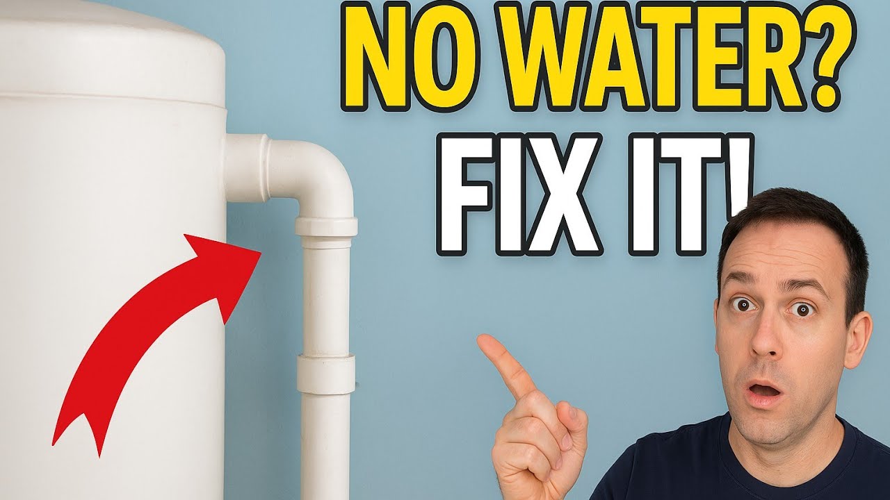Water Tank Full But No Water? DIY Airlock Fix in Pipes!
