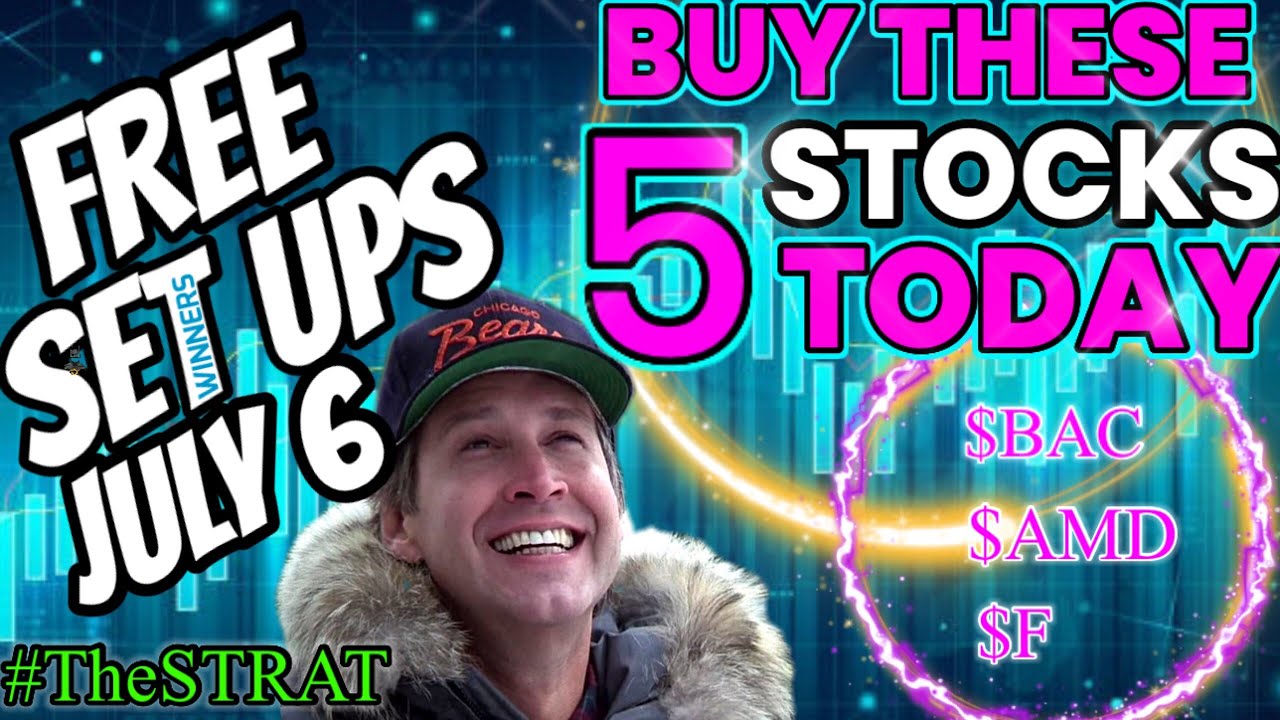 Top 5 Stocks To Buy July 6 With The STRAT The Easy Options Strategy The Golden Goose of Trading