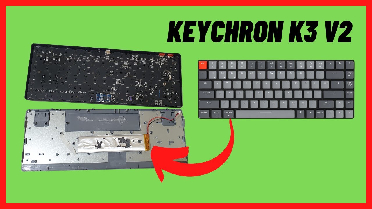 Troca  da Bateria do Teclado Keychron k3 V2