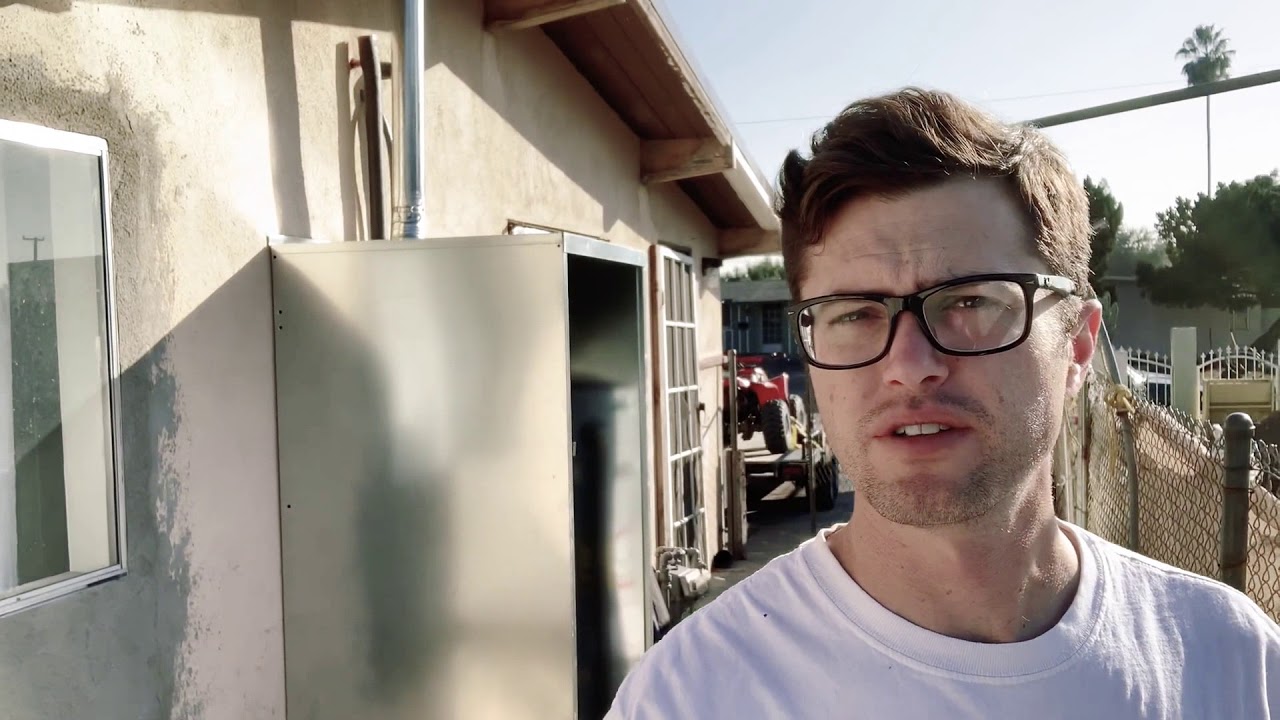 LA County Exterior 50 Gallon Gas water heater installed