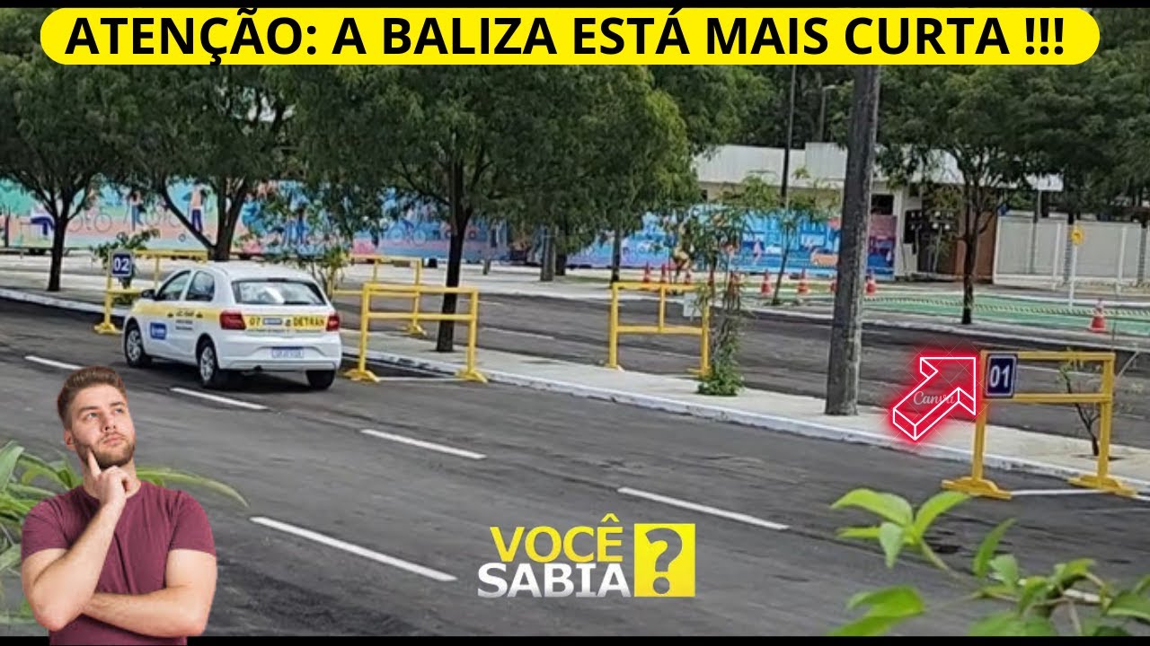 NOVO EXAME DETRAN SEDE - A BALIZA ESTÁ MAIS CURTA - SAIBA TUDO AQUI - CFC TRÂNSITO -