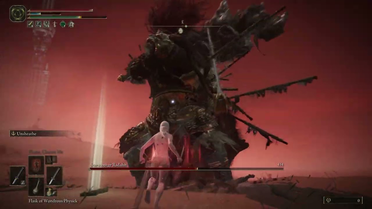 Elden Ring - Starscourge Radahn 2nd Hitless Run - Sem Levar Hit 