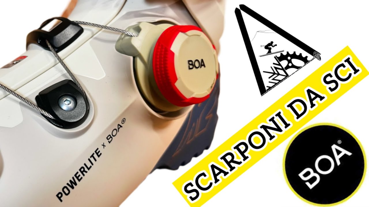 Scarponi da sci con chiusura BOA Fit System #sciare #scarponidasci #boasystem