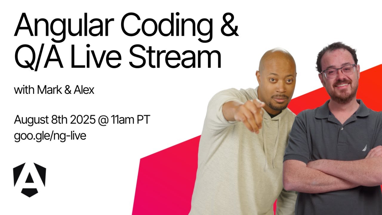 Live Q/A with the Angular Team | August 2025 featuring Alex Rickabaugh