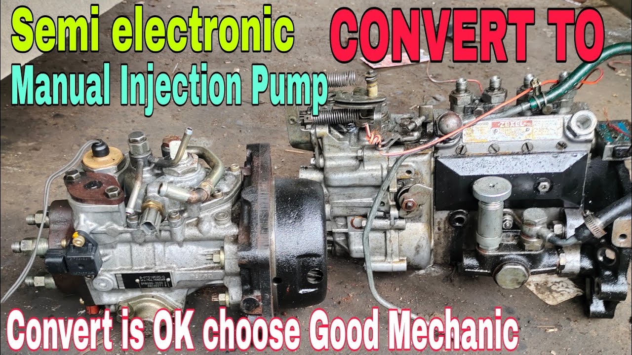 Isuzu 4HF1 Semi electronic Convert to Manual Injection Pump