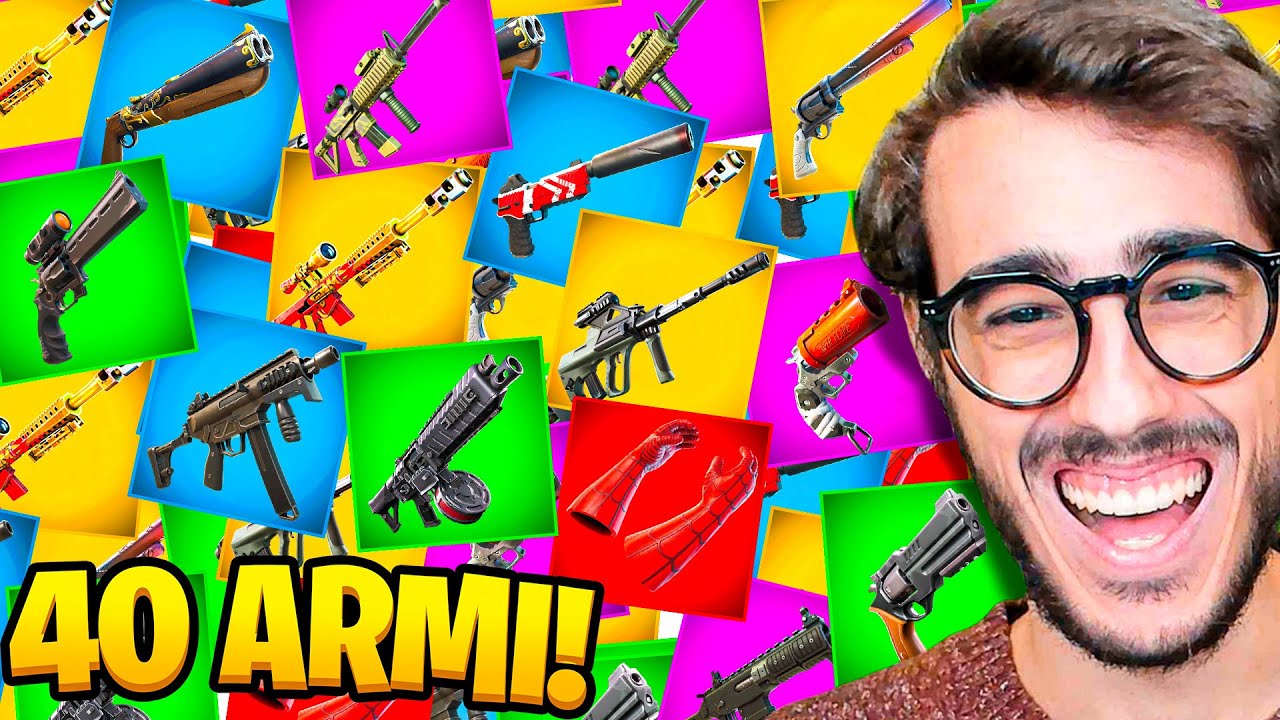 UNA KILL CON TUTTE LE ARMI DI FORTNITE NELLA CORSA ALLE ARMI!