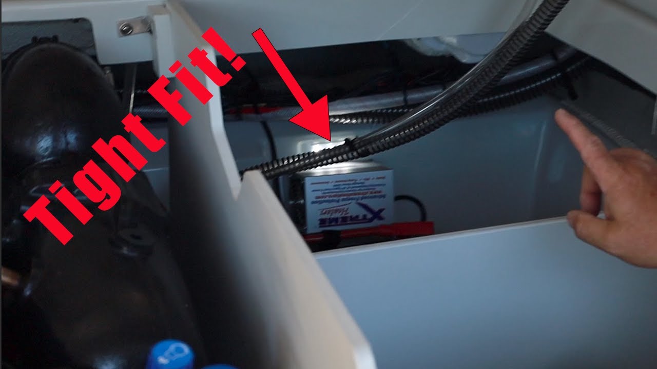 Winterizing a Runabout with an Xtreme Heaters. TIGHT SPACE!