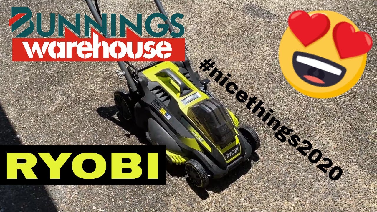 THE BEST LAWNMOWER FROM BUNNINGS! RYOBI 36V ELECTRIC