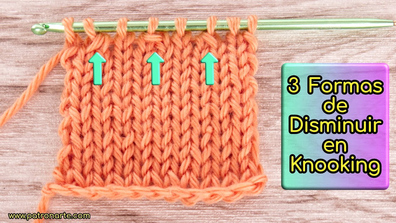 3 Formas de Hacer Disminuciones en Knooking #knooking