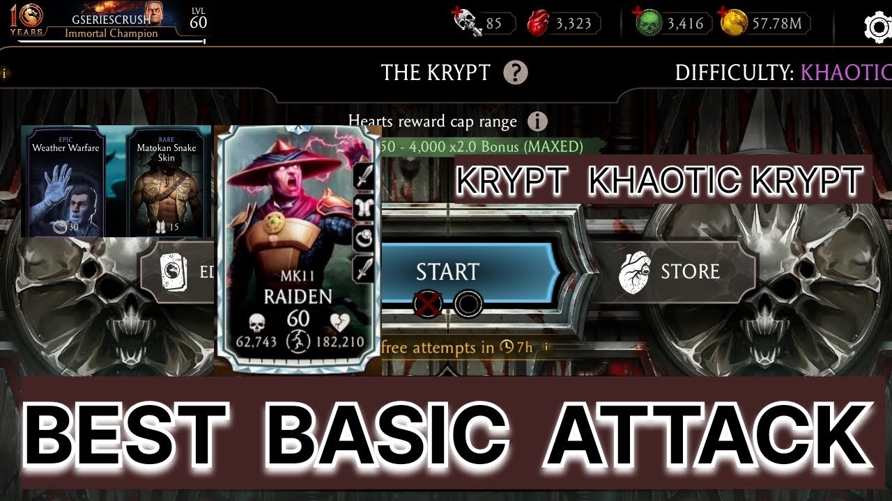 MK11 RAIDEN KHAOTIC Krypt Gameplay + Best setUps | Mortal kombat Mobile
