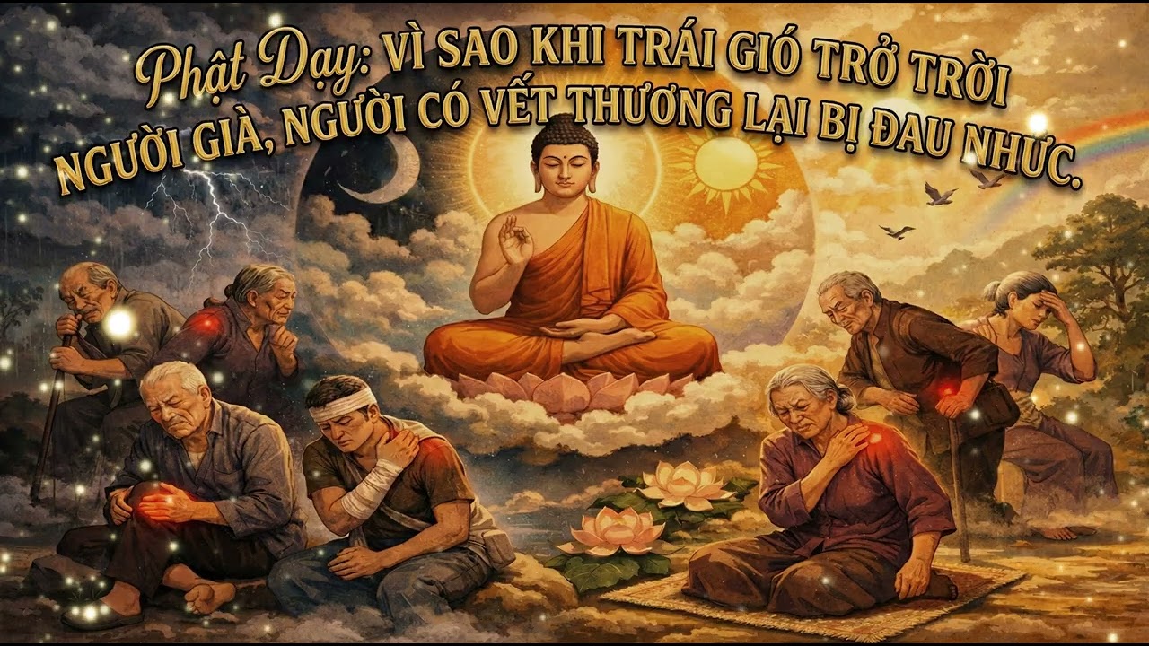 Phật Dạy: Vì Sao Mỗi Khi Trái Gió Trở Trời Người Già, Người Có Vết Thương Cũ Hay Đau Nhức #phatday