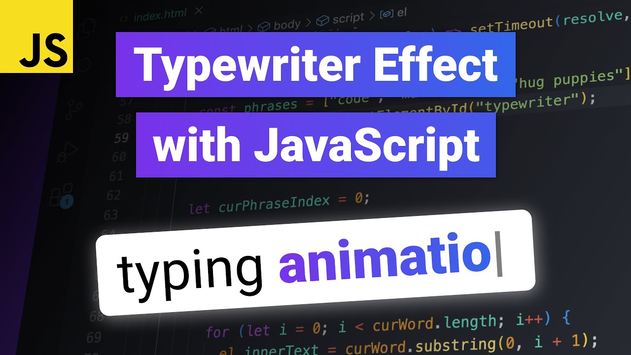 Суперпростая анимация пишущей машинки с помощью JavaScript