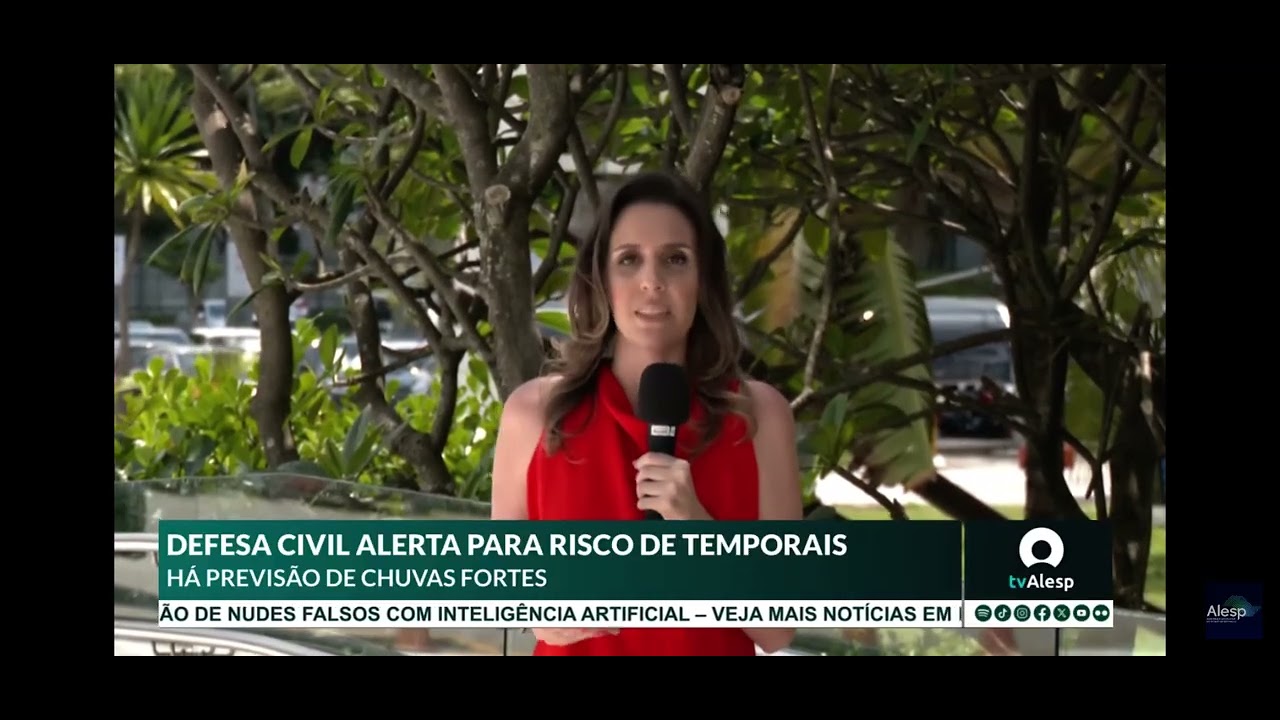 Defesa Civil alerta para riscos de temporal