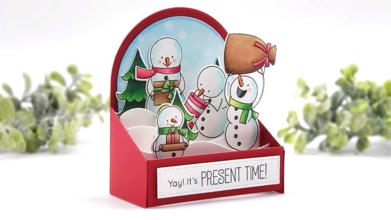 How to Create a Snowman Box Card with the Outside the Box Level Up Die-namics