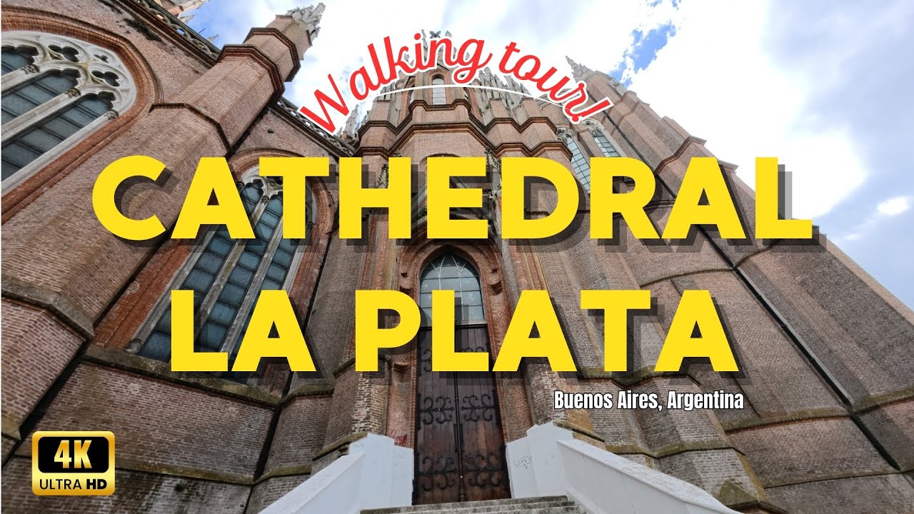 WALKING TOUR ~ The BIGGEST CATHEDRAL in SOUTH AMERICA! ~ LA PLATA, BUENOS AIRES, ARGENTINA