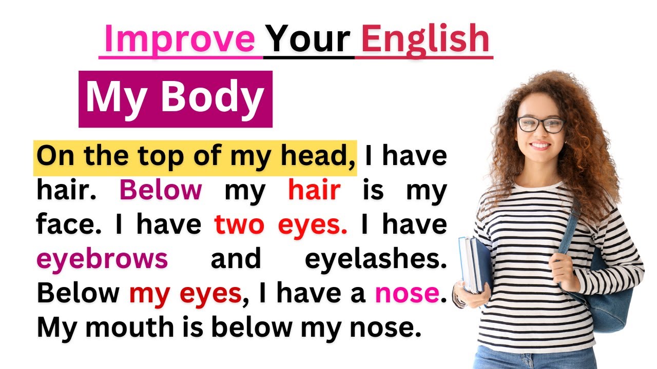 My Body | Learning English Speaking | English Speaking Practice | Level 1 | Free English Listening