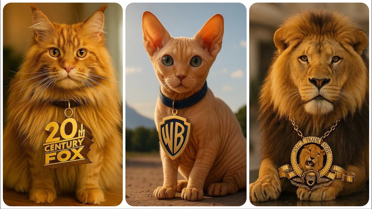 Movie Studios as Cats 🐱 by AI