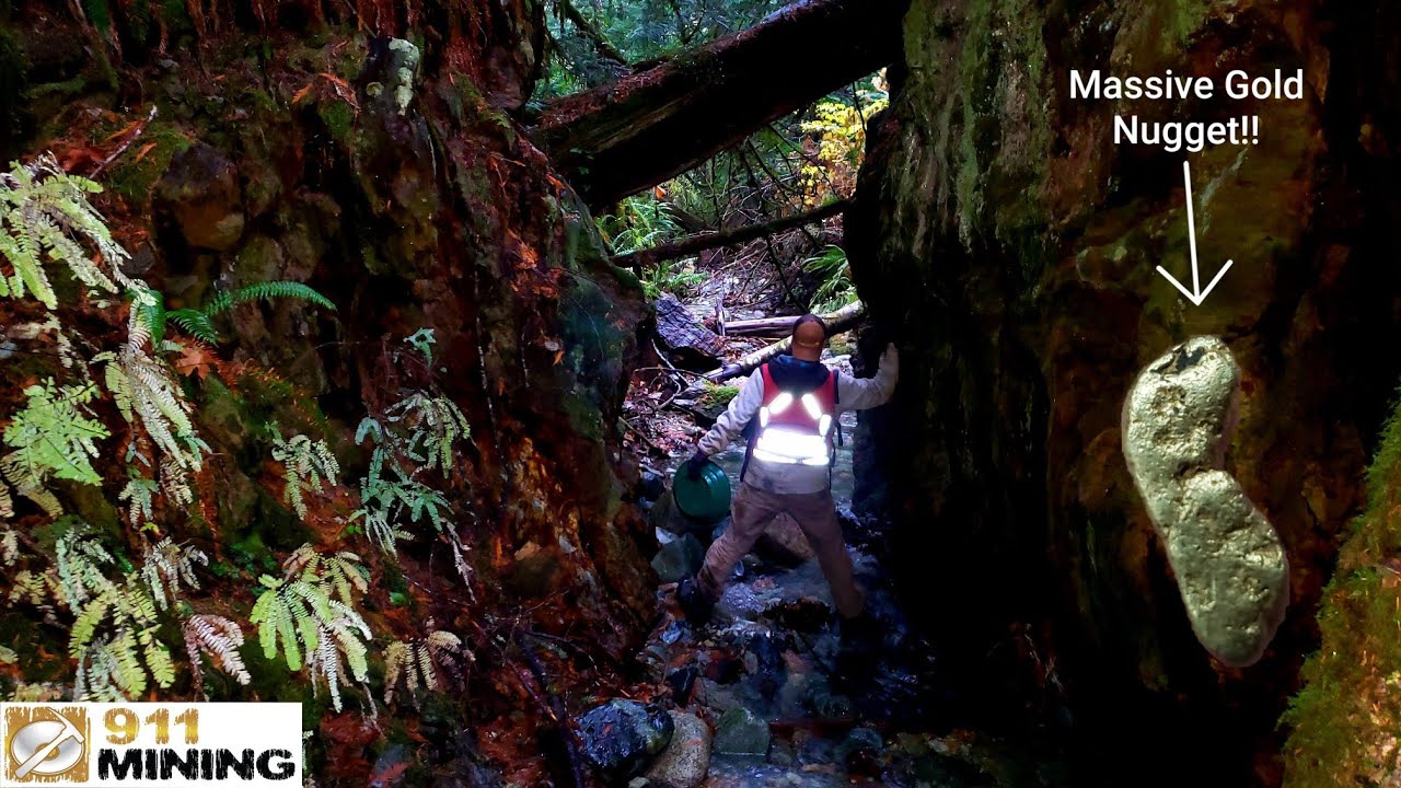 Our Biggest Gold Nugget Found Ever In A Mineralized Canyon!