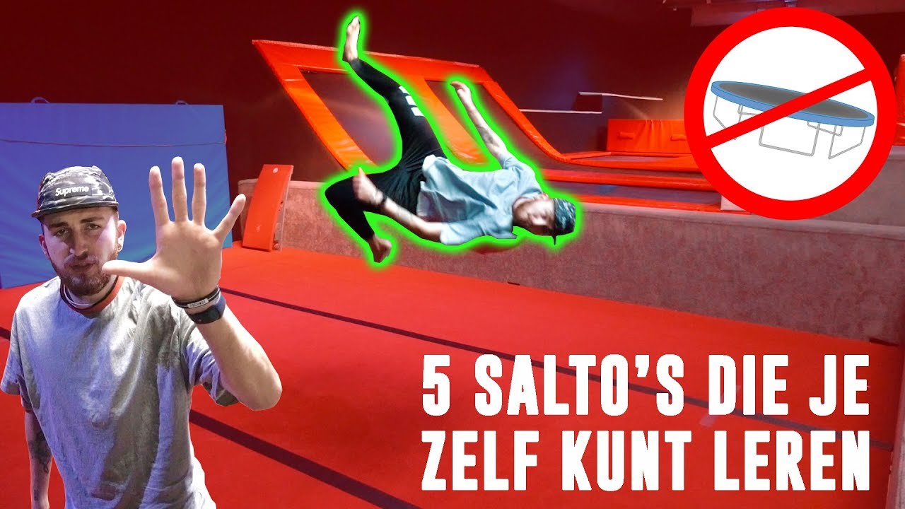 5 SALTO'S die je zelf SIMPEL kunt LEREN! | Tutorial #43