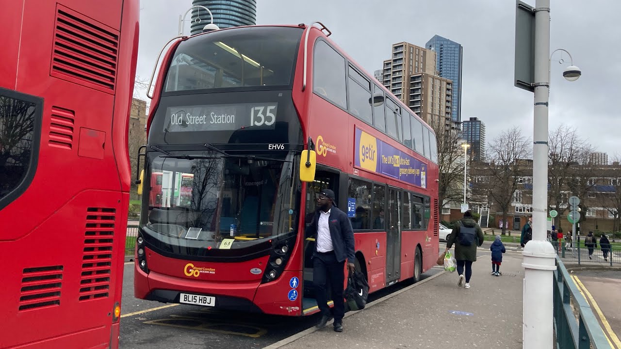 FRV. Go Ahead London Route 135. Old Street to Crossharbour Asda. Enviro400 MMC B5LH EHV6 (BL15 HBJ)