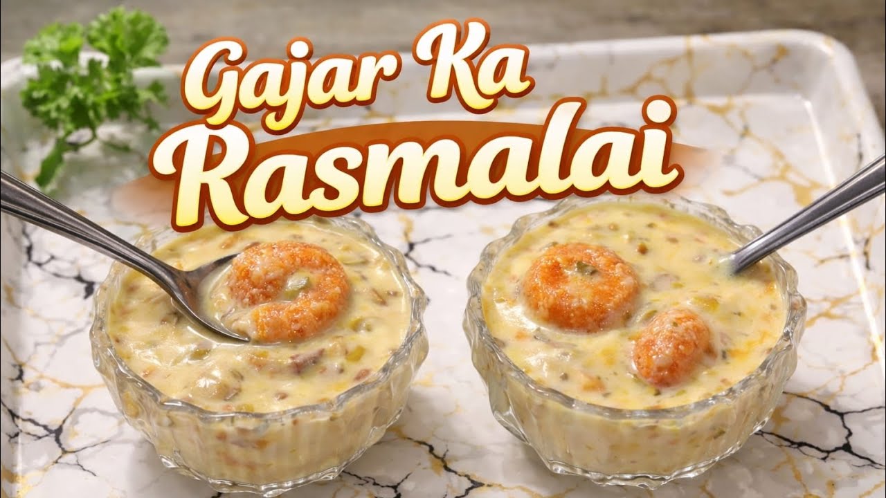गाजर को इस्तेमाल करके ऐसी चीज बनाओ कि लोग दुपारा मांगेंगे gajar ka rasmalai ki recipe #food #cooking