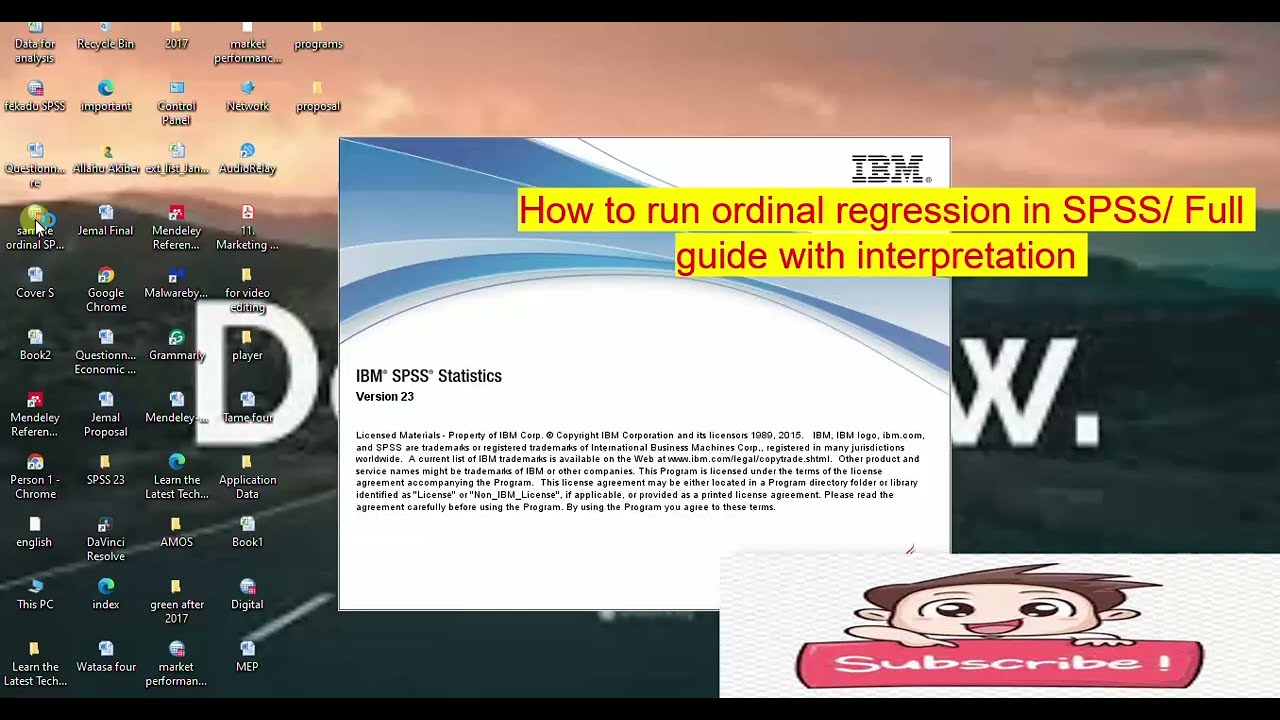How to run ordinal regression in SPSS: Full guide with interpretation (Amharic tutorial)