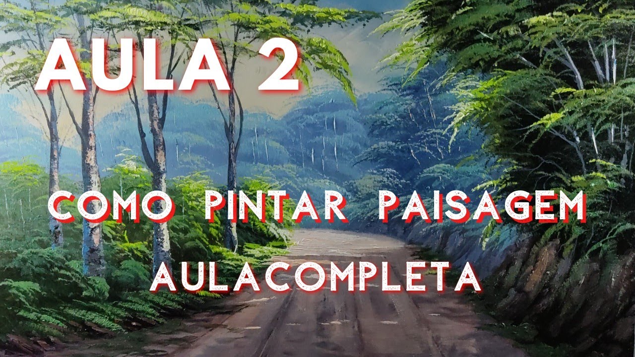 Como pintar paisagem Caminho acrílico em tela aula 2 Márcio Monteiro artista plástico