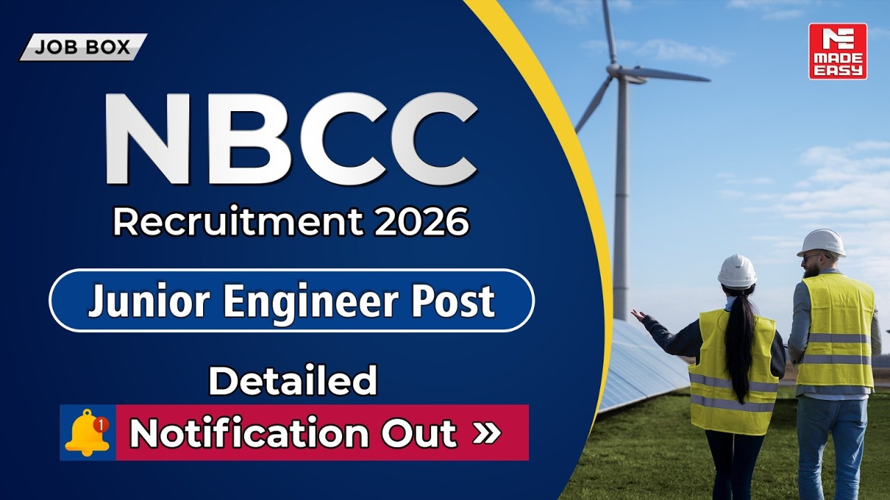 NBCC Navratna PSU Recruitment 2026 | Junior Engineer & Manager Posts | Apply Now!
