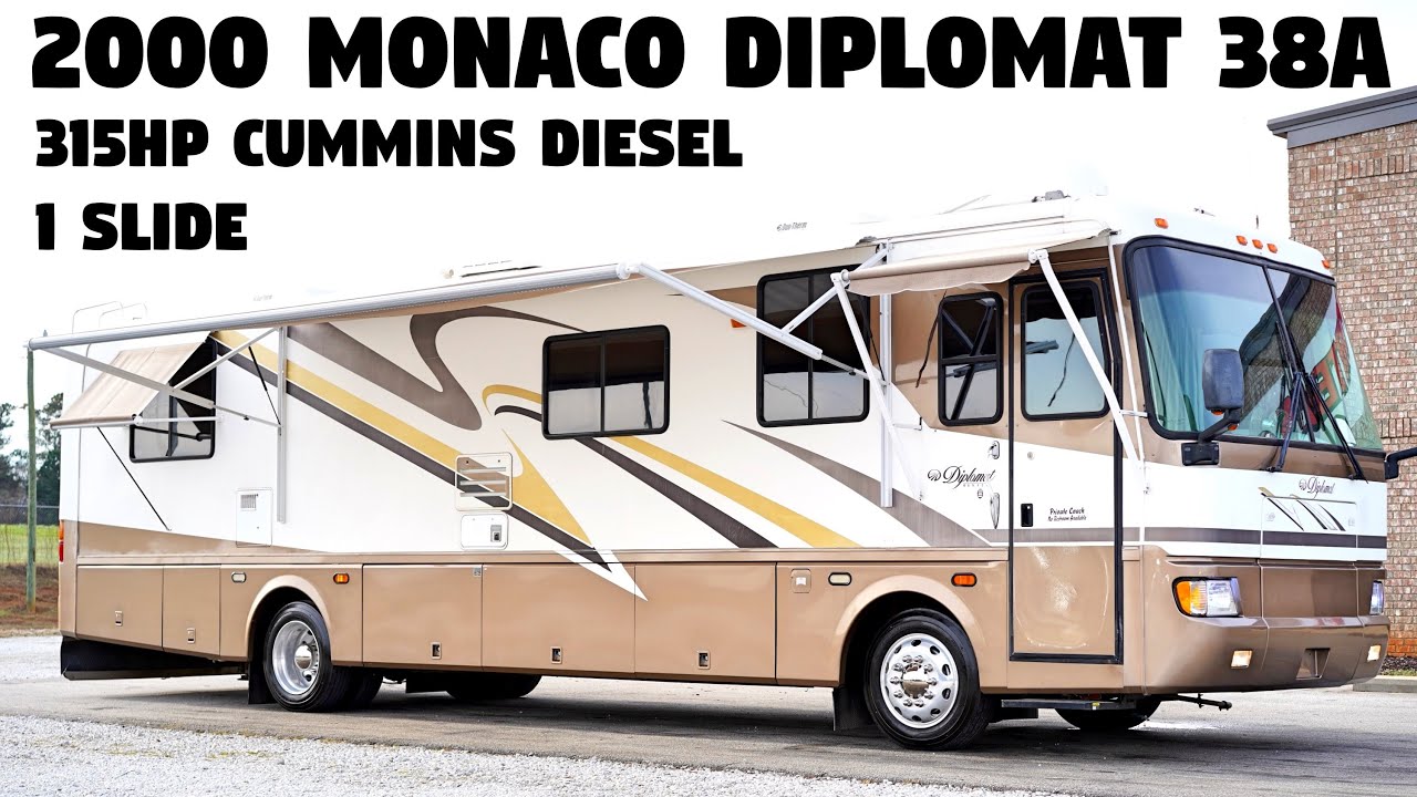 2000 Monaco Diplomat 38A A Class 315HP Cummins Diesel Pusher from Porter's RV Sales - $44,900