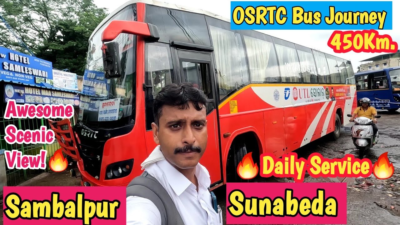 Sambalpur To Sunabeda By OSRTC AC Bus | OSRTC AC Bus Journey | Traveling 2 day |