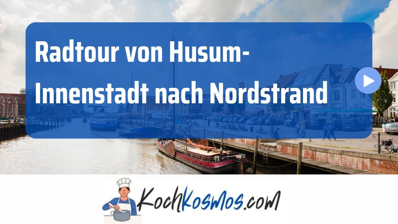 Fahrrad-Tour von Husum Innenstadt nach Nordstrand in voller Länge