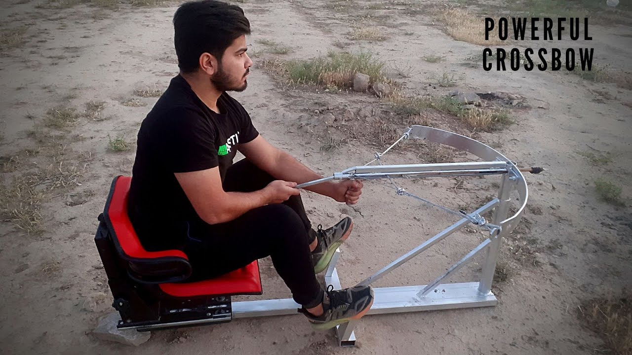 How to make powerful steel crossbow|Diy powerful crossbow