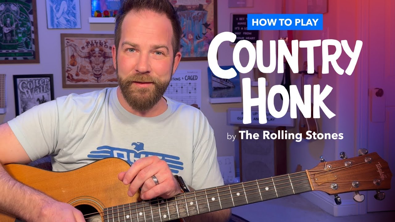 Country Honk от Rolling Stones – урок игры на акустической гитаре с аккордами, боем и риффами