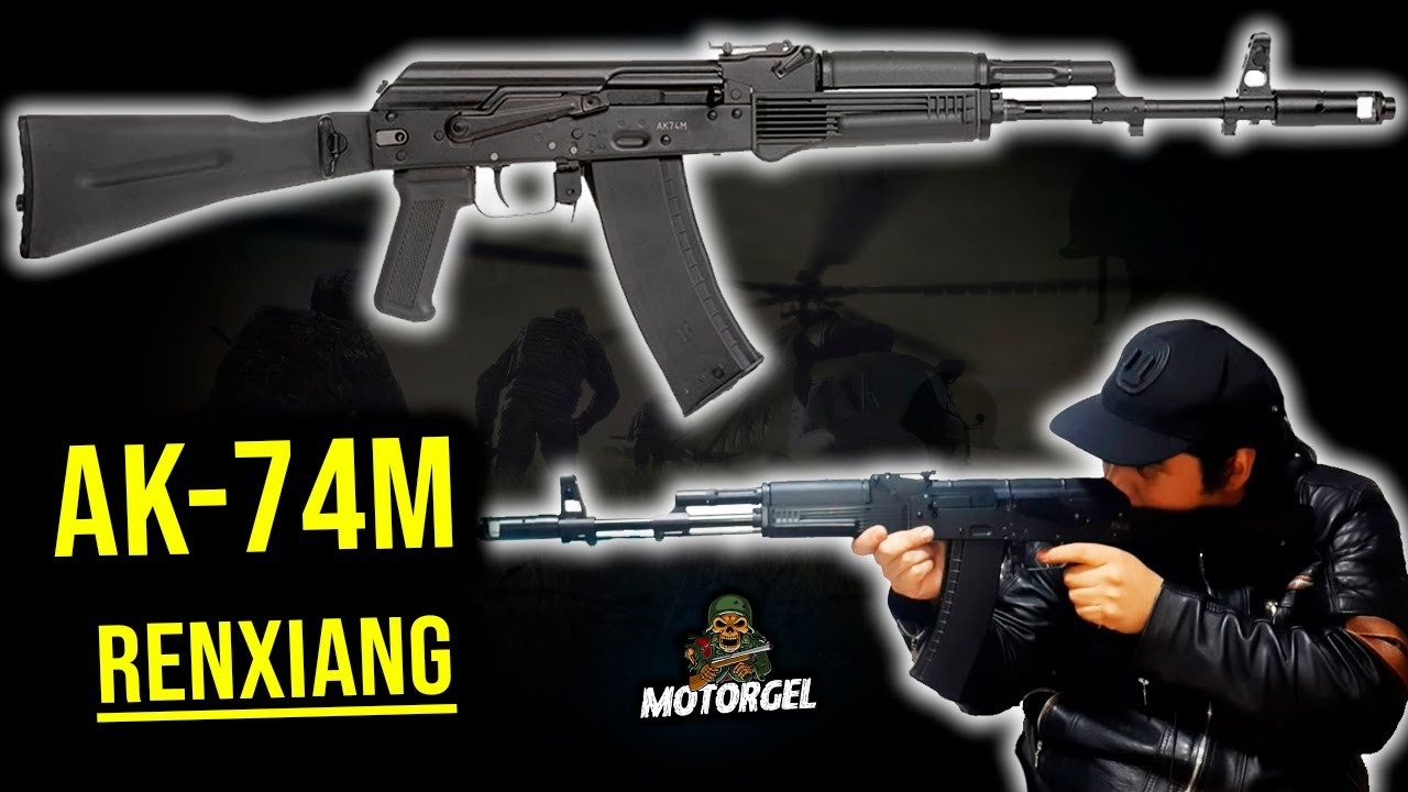 AK-74M RX de hidrogel Premium Escala 1:1  (Review, unboxing prueba Gel blasters)