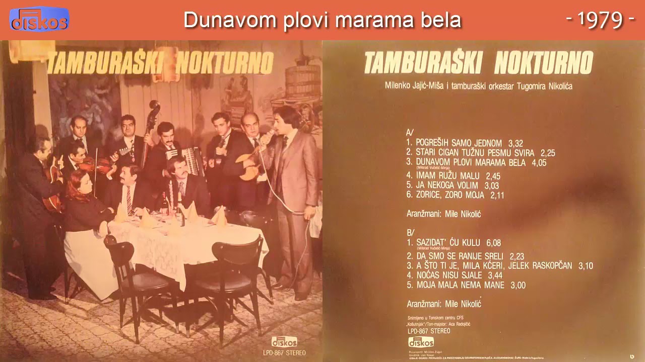 Milenko Jajic Misa - Dunavom plovi marama bela - (Audio 1979)