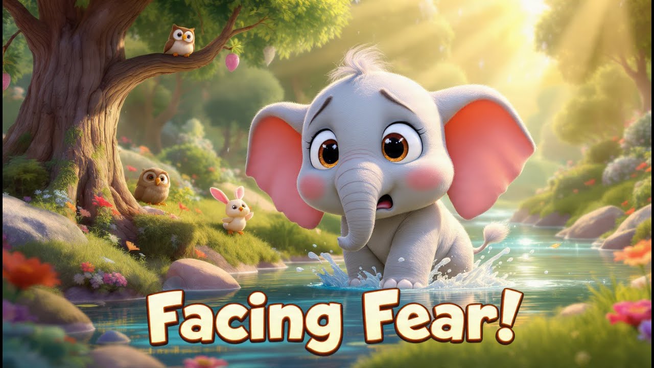 The Fearful Baby Elephant Learns to Swim 🐘 | Kids Bedtime Story | Educational Story | Kids Songs