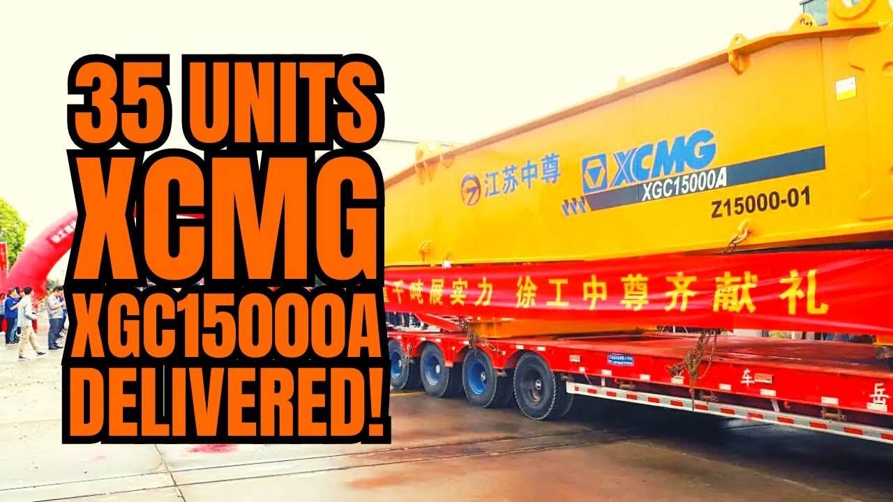 XCMG Sending 35 Units Of 1,000-tonne Crawler XGC15000A To Dafeng Energy Group