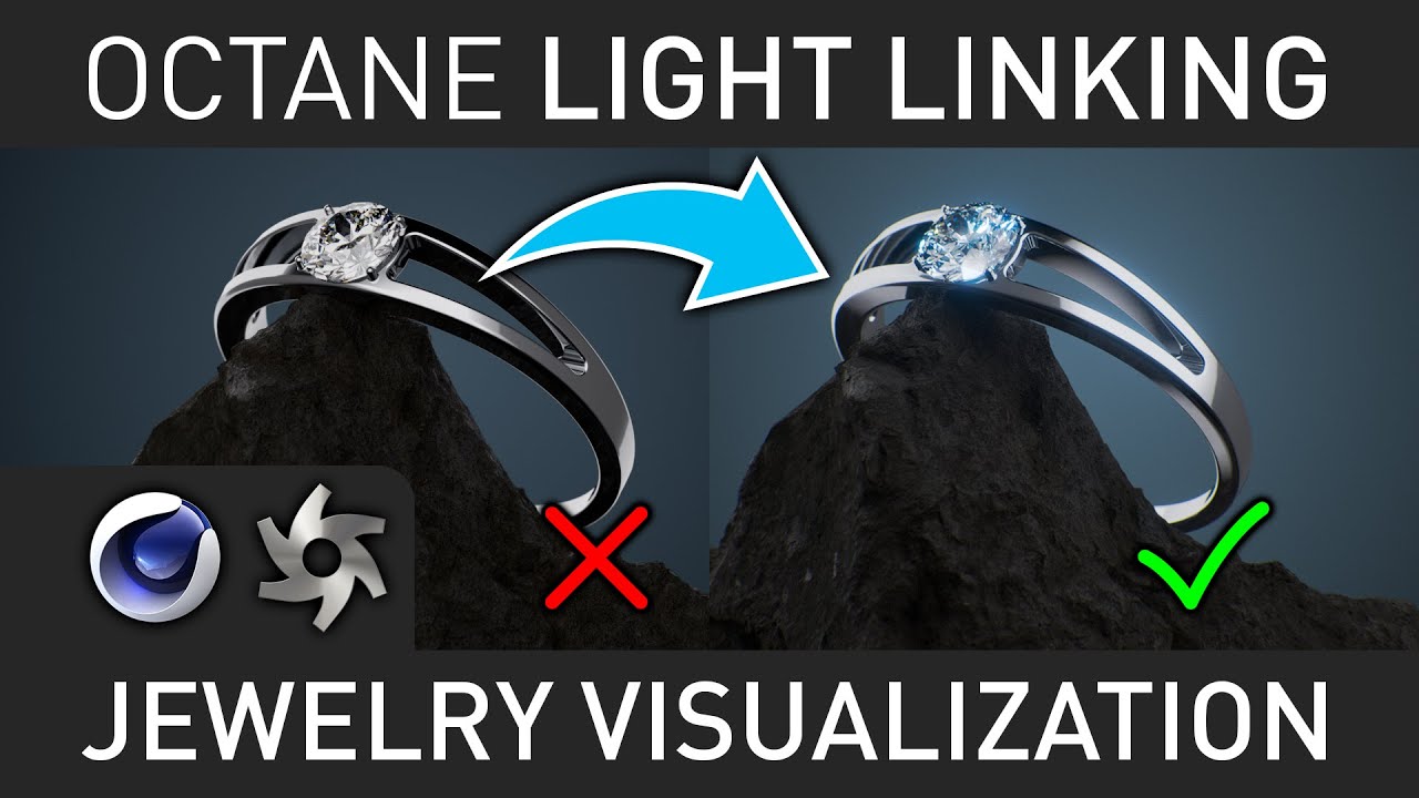 Silverwing Quickish-Tip: Octane Light Linking - Jewelry Example